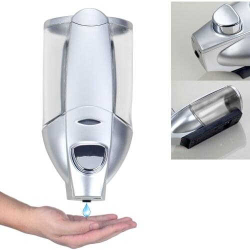 Hello 5739/1 ABS Kitchen & Bathroom Wall Mounted Liquid Soap Dispenser, Liquid Soap Dispenser,Chrome Polished Finish