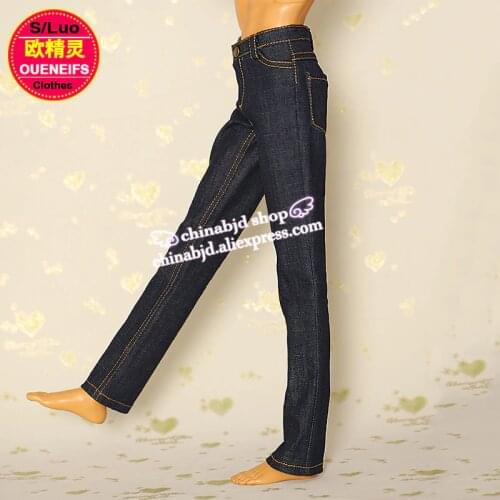 BJD Clothes free shipping Boy Jeans Close-fitting Pant, 1/3 bjd sd doll clothes, YF3-105,have not bjd sd doll or wig luodoll