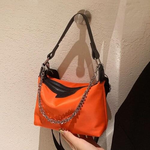 Solid color Small Underarm bag 2021 New High-quality Oxford cloth Womens Designer Handbag Phone Purses Shoulder Messenger Bags