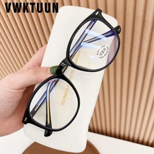 VWKTUUN TR90 Frame Anti Blue Light Glasses Optical Glasses Frames Men Blue Light Blocking Glasses Reading Computer Glasses
