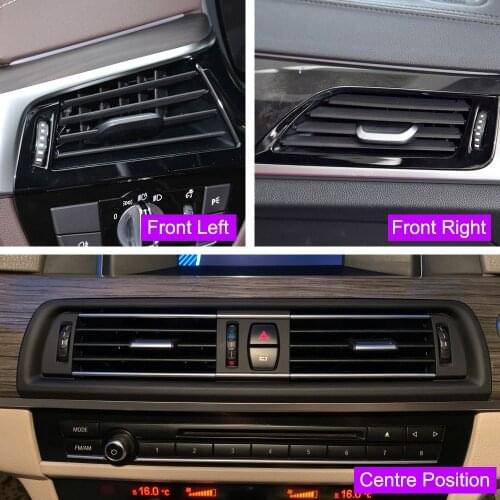 Front Row Wind Left Center Right Grille Outlet Panel With Chrome Plate For BMW 5 Series F10 F18 Air Conditioning Vent