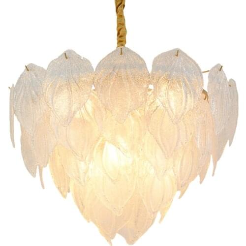 Post Modern Luxury Chandeliers Creative Foyer Dining Room Art Decor Glass Suspension Lights Nordic Personality E14 LED Lighting