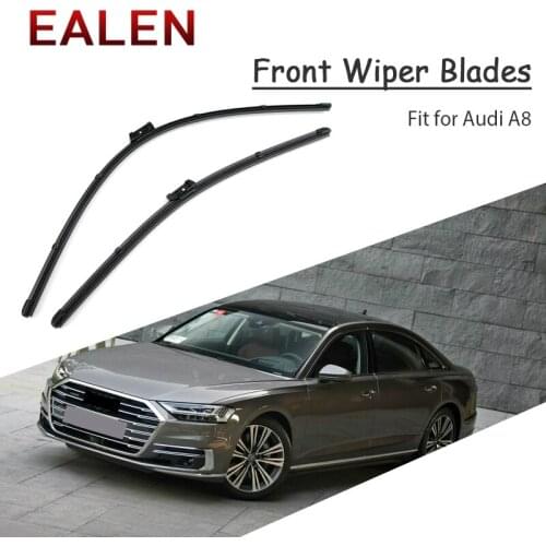 EALEN For Audi A8 D2 D3 D4 2017 2018 95-16 Modify Windscreen Accessories 1Set Rubber Car Front Wiper Blade Kit