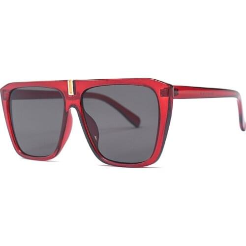 Retro Oversize Sunglasses Women Square Sun Glasses for Men Outdoor One Piece Eyewear UV400 Shades Oculos Gafas 20038DF