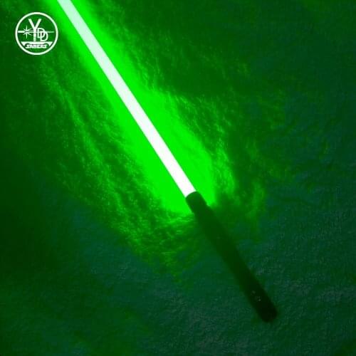 YDD Lightsaber Sword Light Heavy Dueling Force Metal Hilt Green Jedi USB Cosplay