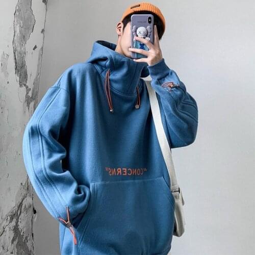 Hip Hop Hooded Hoodies Sweatshirts Men Streetwear Solid Pullover Sweatshirt Hoodies Men New 2020 Autumn Sweatshirt Men