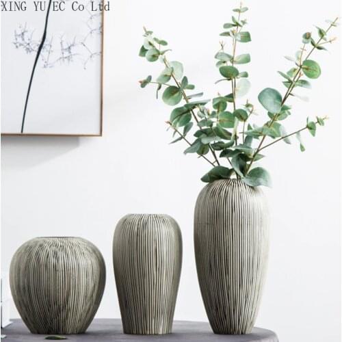 Creative Japanese Ceramic Vase Living Room Modern Minimalist Flower Arrangement Dried Flower Desktop Home Decoration Vase