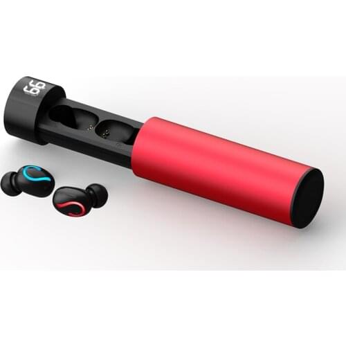 V5.0 TWS Wireless Earphone True Bluetooth Earbuds IPX5 Waterproof Sports Earpiece 3D Stereo Sound Earphones with Charging Box