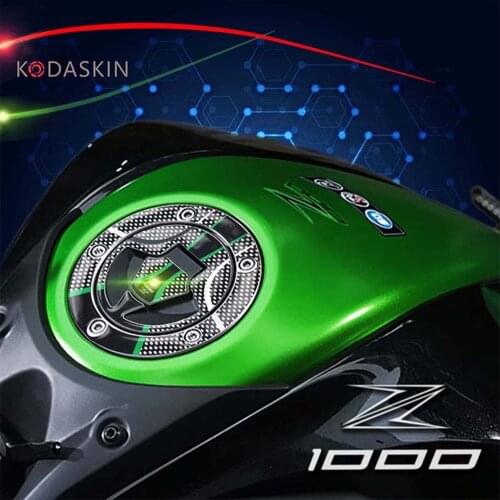 KODASKIN Motorcycles Protection Gas fuel tank cap Tank Pad stickers Protector for Z1000