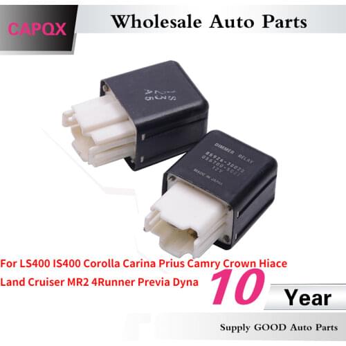 CAPQX 2PCS Dimmer Relay 85926-30020 For LS400 IS400 COROLLA CARINA PRIUS CAMRY CROWN HIACE LAND CRUISER MR2 4RUNNER PREVIA DYNA