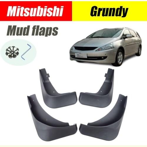 For Mitsubishi Grundy Mud flaps 2004-2009 Grundy mudguards fenders Mud flap guard car accessories auto styline Front Rear 4 pcs