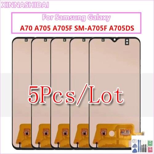 5PCS/For Samsung Galaxy A70 2019 LCD Display Touch Screen Digitizer Assembly For Samsung A705 A705F SM-A705F A705DS