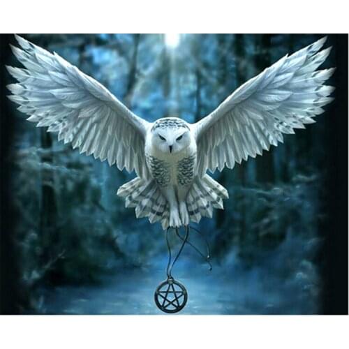 Diy 5D Diamond Painting America Eagle Round Diamond Mosaic Cross Stitch Kit Animal Diamond Full Diamond Embroidery Home Decor