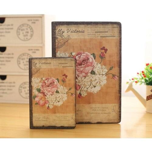 Flower Notebook European Retro Cloth Cover Notebook Personal Diary Book Vintage Notebook Korean Stationery School-supplies