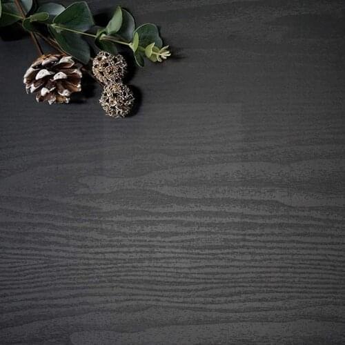 Black Wood Grain Thickening Wallpaper Film Furniture Cabinet Vinyl Stickers Self-adhesive Wallpaper Kitchen Pvc Hot Kitchen L4I8