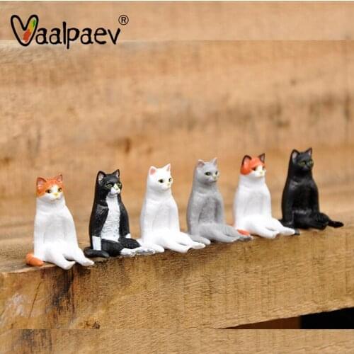 Chibi Anime Figurines Cat Statue Doll Child Game 5 Years Collection 2021 Products Kitty Mini Pvc Action Figures Toys 18 Year Old