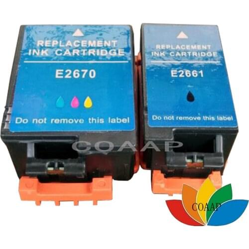 COAAP 2pcs Compatible ink cartridge T2661 T2670 for Epson WorkForce WF-100W Printer (With chips)