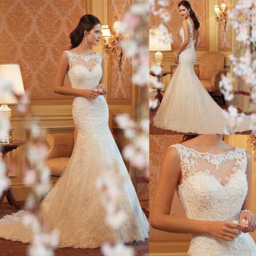 Crystal Star Sleeveless Wedding Dresses