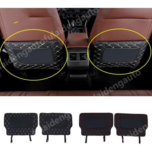 For Honda 10th Accord 2018-2020 Car interior PU Leather Rear Seat Anti-kick anti-dirty Protection pad Car Styling Accessories