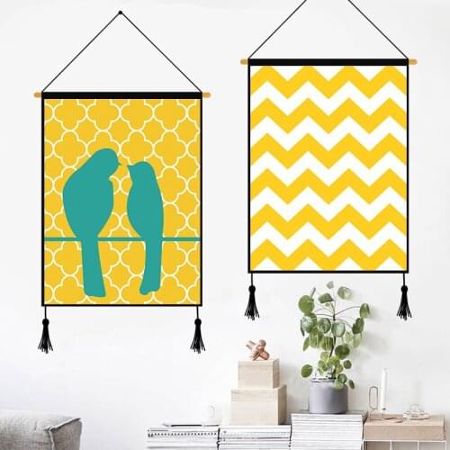 Canvas Painting Wall Pictures for Living Room and Yellow Color to Brighten your Home Decorative Posters Vintage Home Decor