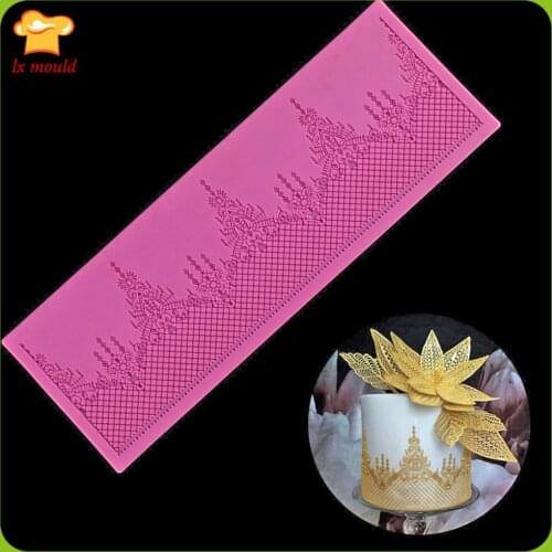 Lace Fondant Cake Silicone Mold Cake Decorating Edge Mould Carved Silicone DIY Baking Appliances