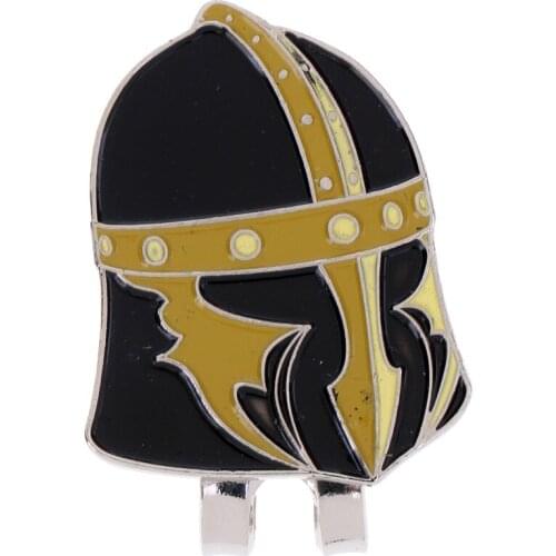 Vintage Helmet Alloy Golf Ball Marker with Magnetic Hat Clip Golf Accessory - Great Gift For Golf Lovers