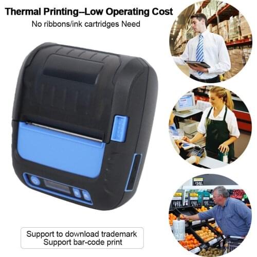 Milestone MHT-P80F Thermal Receipt/Label 2 in 1 POS Printer 80mm Bluetooth Android/iOS/Windows for Small Business ESC/POS