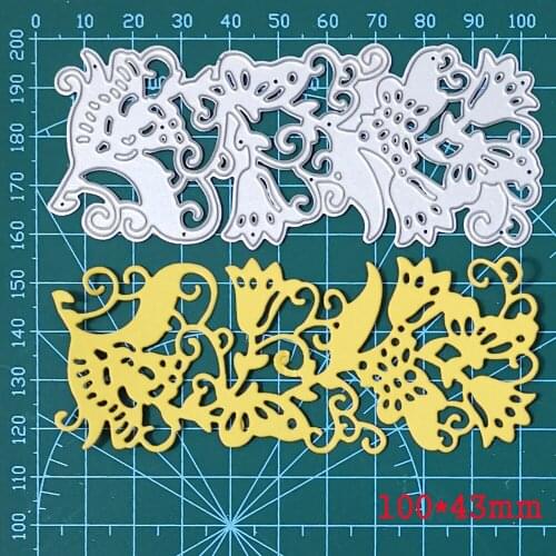 2021 New Metal Cutting Dies Etched Flower Vine Crafts Die Stencil For DIY Scrapbooking Paper/photo Cards Embossing Die Template