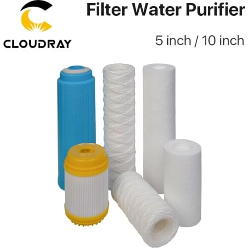 Cloudray Filter Water Purifier 5 inch/10 inch Laser Deionized Resin Filter for Fiber Laser Chiller
