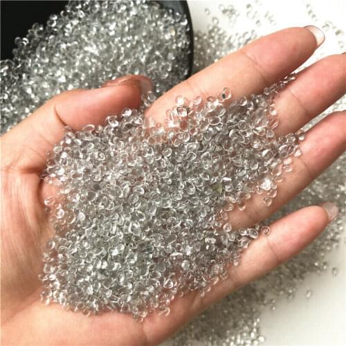 Wholesale 50g 2-5mm K5 White Glass Gravel Glaze Stone Rock Polished Aquarium Specimen Stones and Crystals