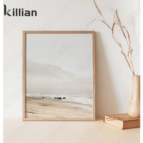 Korean Decor Coastal Landscape Photography Poster Beach Picture Wall Art Prints Nordic Decoration Painting Scandinavian Room Dec