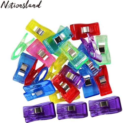 Mixed Plastic Sewing Clips Clothes Clips for Patchwork Fabric Quilting Craft Hemming Clip Holder Garment Sewing Supplies