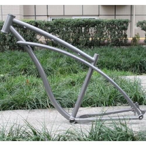 Super light and hotsale titanium cruiser bike frame with sand blasting surface from China