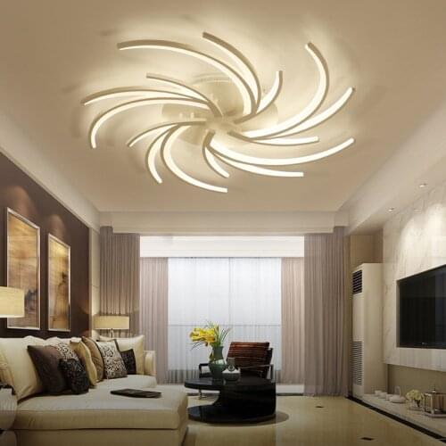 Led Chandeliers Ceiling Lighting For Living Room Dining Room Bedroom Home Lamp Modern Nordic White Branch Remote Control Dimming