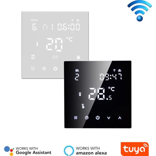 Tuya WiFi Smart Thermostat, Electric Floor Heating /Gas Boiler Temperature Remote Controller for Google Home, Smart life