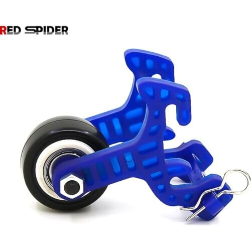 1 Set of Plastic Metal High Speed Wheelie Bar Anti-roll Wheel for HSP 94108 94111 94188 110 Scale RC monster Car Accessory