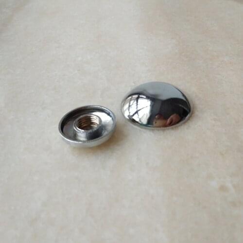 10pcs/lot M10 chrome Cap zinc alloy Nuts Decorative nut Cover Semicircle Acorn Nut for furniture free shipping
