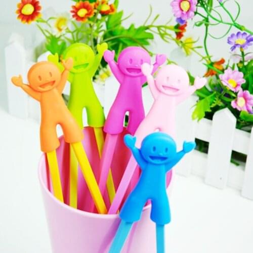 100 pairs of children kids beginners easy and fun learning training assistant smiley rubber plastic chopsticks