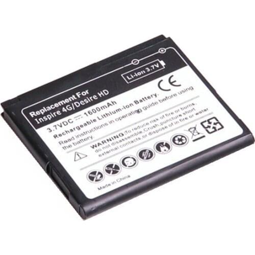 1x 1600mAh BD26100 3.7VDC Replacement Li-ion Battery For G10 Desire HD Surround T8788 T9188 T9199 A9191 Inspire 4G A9192