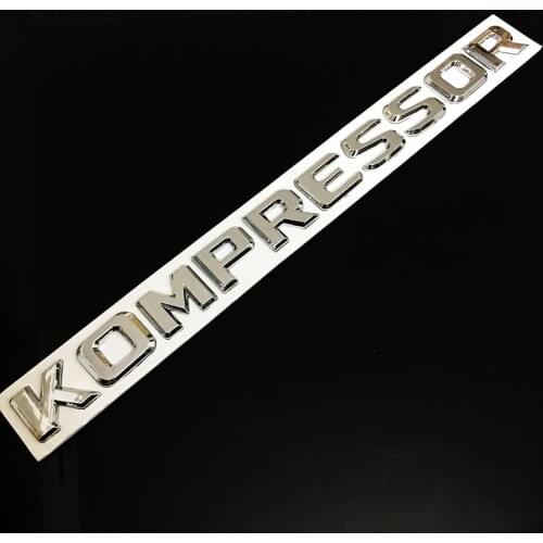 5X New 3D Chrome KOMPRESSOR Badge Emblem Sticker for Mercedes-Benz SLK CLK SL CLS ML GL A B C E Benz S Class