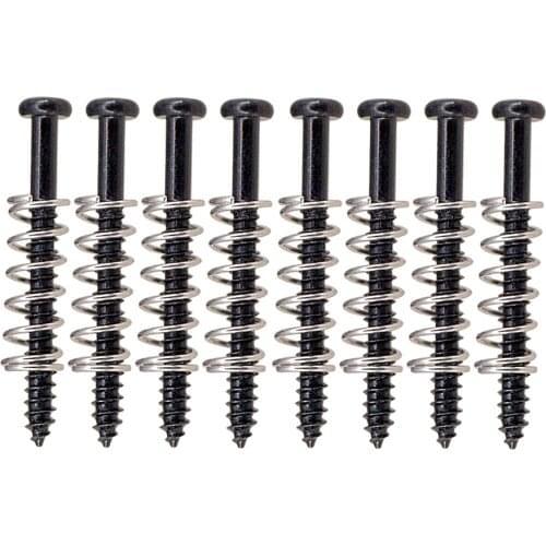 8 Sets Electric Bass Screws Straight Springs Set for Telecaster Electric