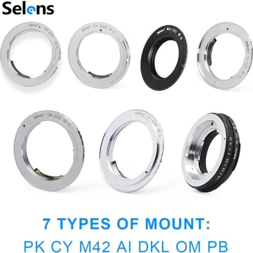 Selens AF Confirm Lens Adapter w/ EMF Program Chip for Canon EOS Digital Film Camera 5D Mark III 500D 650D 6D 7D 9th Generation