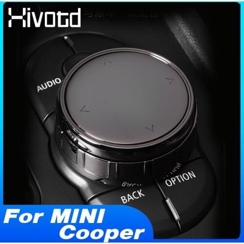 Car Multimedia Buttons Knob Cover Center Controller Decoration Sticker For Mini Cooper Interior Accessories F54 F55 F56 F57 F60