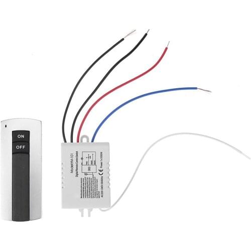 220V 1000W 1 Channel On/Off Wireless Remote Control Switch Digital Remote Control Switch For Vertical Remote Control LED Light