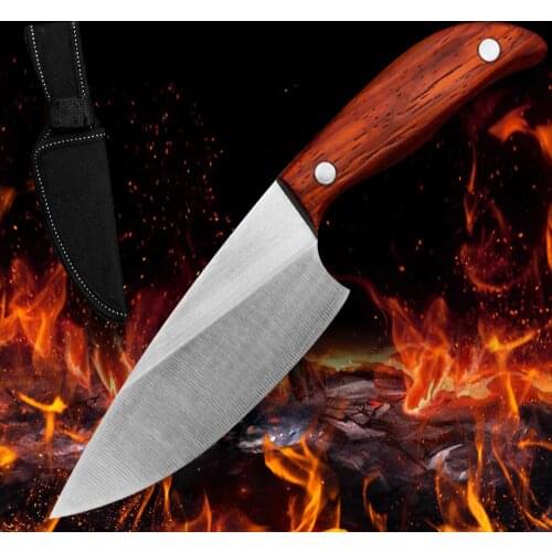 Hand forged fish boning knife slicing knife multi-purpose segmentation knife household stainless steel fruit cleaver knife cover