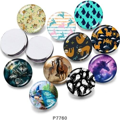 Animal 12mm/18mm/20mm/25mm/30mm Round Glass Cabochon Flat Back Making Findings P7760