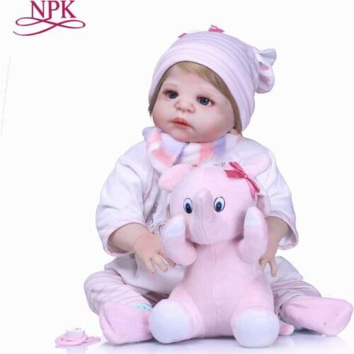 23 Inch Bebes Reborn Girl Doll Full Silicone Vinyl reborn baby dolls Realistic Princess Baby Toy Doll For Childrens Day Gifts