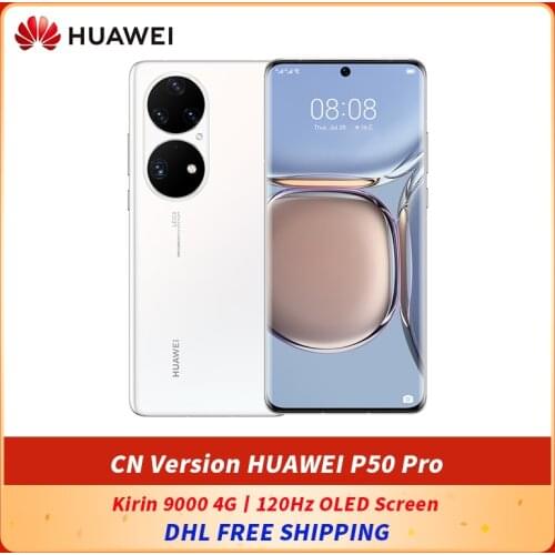 CN Version Original HUAWEI P50 Pro 4G SmartPhone 6.6‘’ OLED Curved Screen HarmonyOS 2 Kirin 9000 Octa Core up to 66W SuperCharge