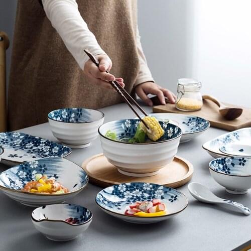 Simple Small Bowls Creative Dishes Small Fresh Plates Personality Bowls Household Rice Bowls Kitchen Products Ceramic Bowl