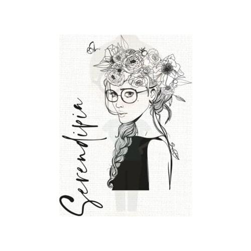 Girl Transparent Clear Silicone Stamp/Seal for DIY scrapbooking/photo album Decorative clear stamp A3127